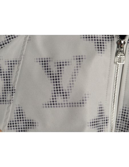 Louis Vuitton monogram full print trench coat zip up jacket,Louis Vuitton