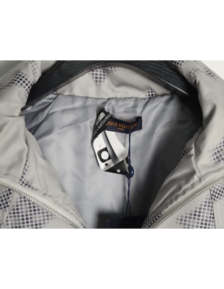 Louis Vuitton monogram full print trench coat zip up jacket,Louis Vuitton
