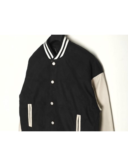 Louis Vuitton Pearl Presbyopia Baseball Jacket TSK1,Louis Vuitton
