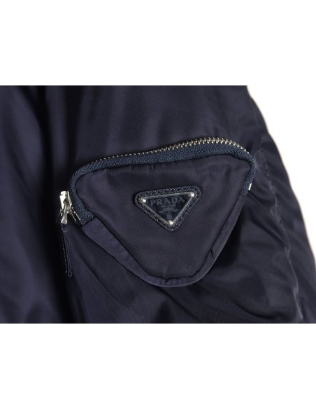 Prada sweater-lined cotton bomber jacket,Prada