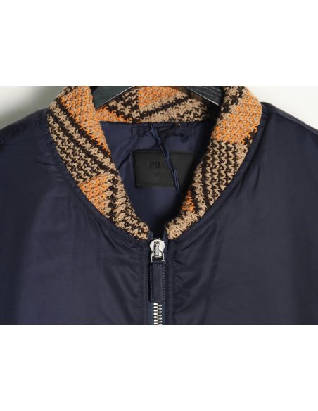 Prada sweater-lined cotton bomber jacket,Prada