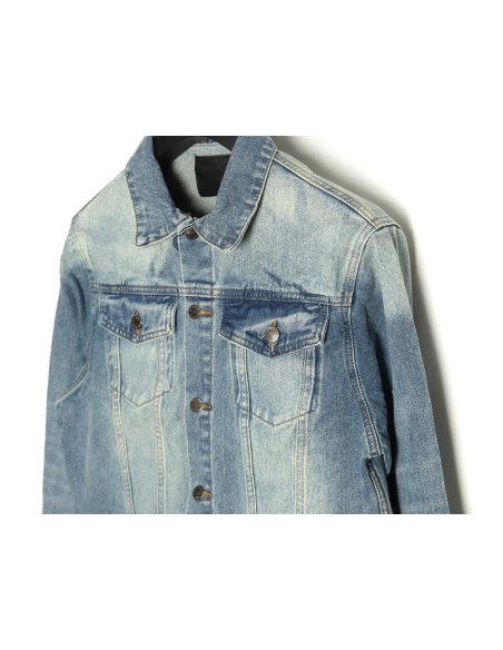 Prada triangle logo washed denim jacket,Prada