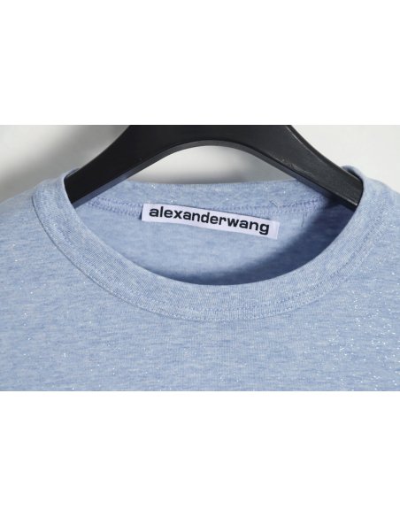 Alexander Wang 23FW glitter long-sleeved T-shirt,Alexander Wang