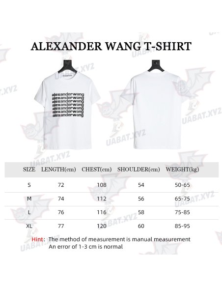 Alexander Wang bullet screen letter print T-Shirt,Alexander Wang
