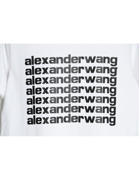 Alexander Wang bullet screen letter print T-Shirt,Alexander Wang