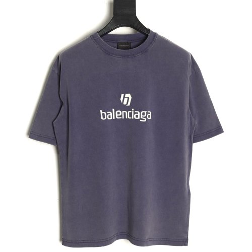 Balenciaga E-sports Letter Washed Short Sleeve T-Shirt,Balenciaga