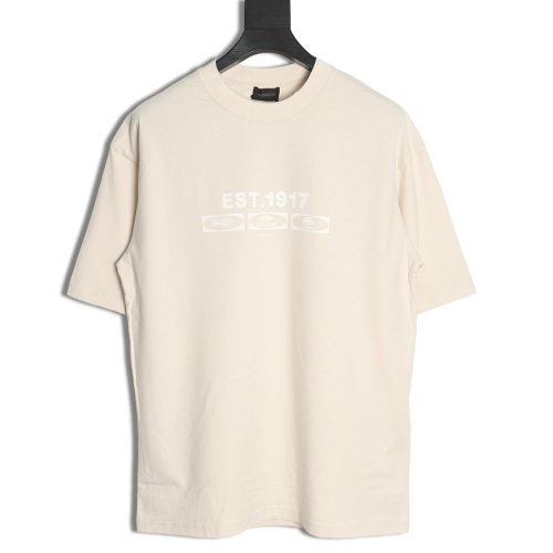 Balenciaga EST.1917 Simple Fashion Printed Short Sleeve T-shirt,Balenciaga