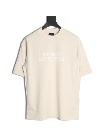 Balenciaga EST.1917 Simple Fashion Printed Short Sleeve T-shirt,Balenciaga
