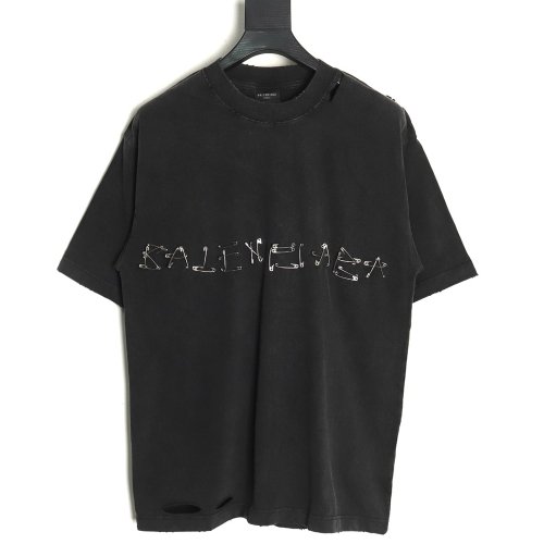 Balenciaga Metal Pin Short Sleeve T-Shirt,Balenciaga