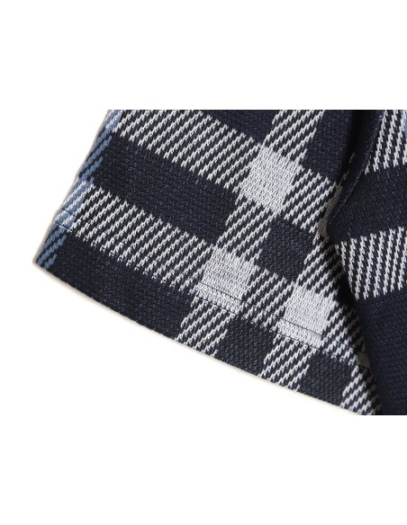 Burberry 24ss check knitted short-sleeved T-shirt TSK2,Burberry