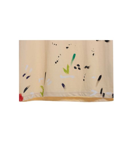 Gallery Dept distressed washed hand-painted graffiti printed T-shirt,Gallery Dept