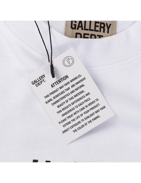 Gallery Dept Reversed Print Short Sleeve T-Shirt,Gallery Dept