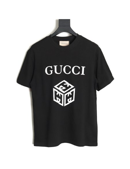 Gucci 24ss three-dimensional block print T-shirt TSK1,Gucci