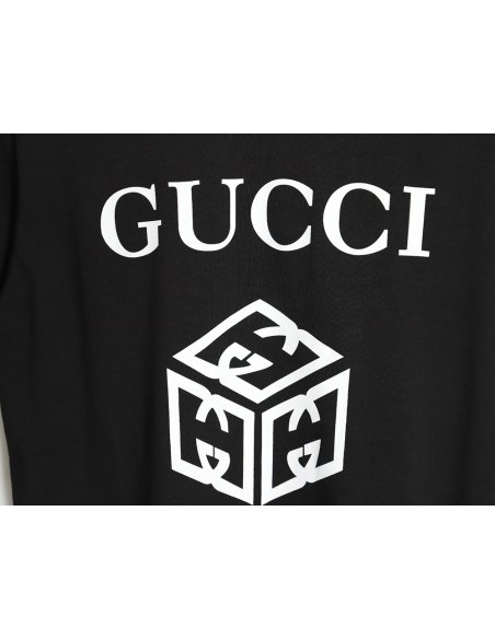 Gucci 24ss three-dimensional block print T-shirt TSK1,Gucci