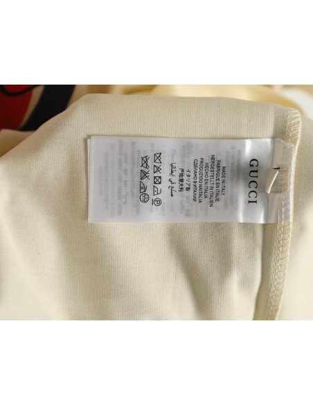 Gucci Double G interlocking logo foam print short-sleeved T-shirt,Gucci