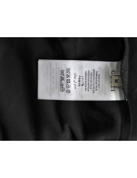 Gucci Double G interlocking logo foam print short-sleeved T-shirt TSK1,Gucci
