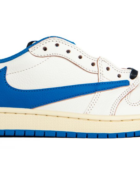 Fragment Design x Travis Scott x Air Jordan 1 Retro Low OG SP Sail Military Blue with high quality,best top AIR JORDAN 1 LOW