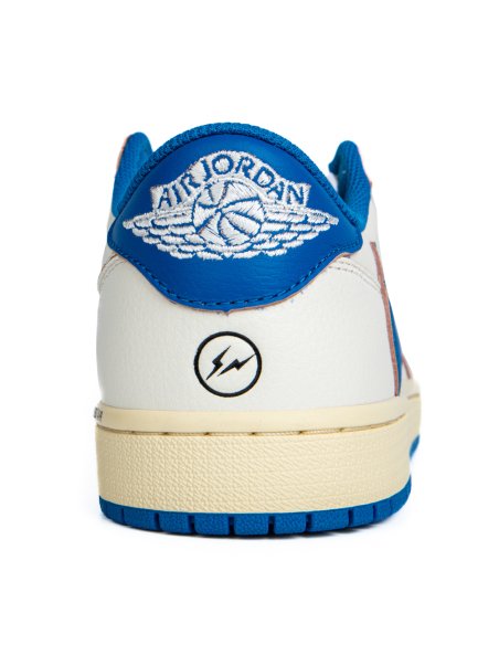 Fragment Design x Travis Scott x Air Jordan 1 Retro Low OG SP Sail Military Blue with high quality,best top AIR JORDAN 1 LOW