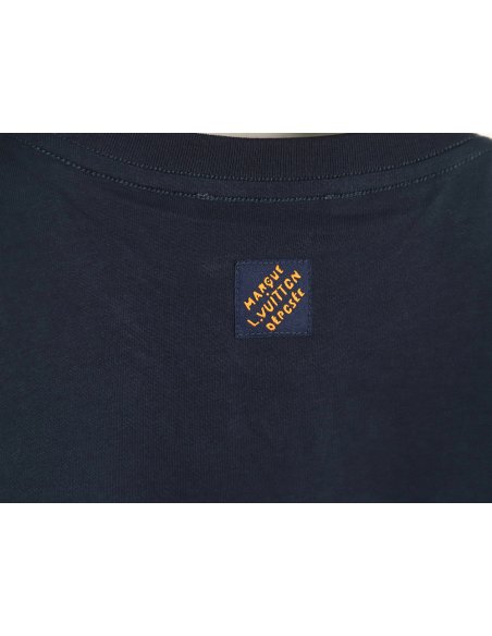 Louis Vuitton embroidered lettering short-sleeved T-shirt TSK1,Louis Vuitton