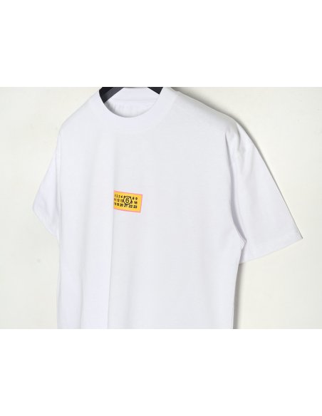 Maison Margiela square logo digital print short-sleeved T-shirt,MAISON MARGIELA