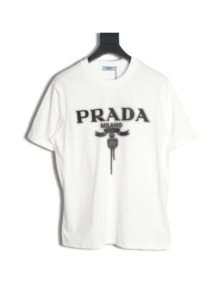 Prada chest monogram short-sleeved T-shirt TSK1,Prada