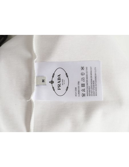 Prada chest monogram short-sleeved T-shirt TSK1,Prada