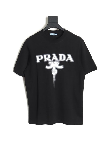 Prada chest monogram short-sleeved T-shirt TSK2,Prada