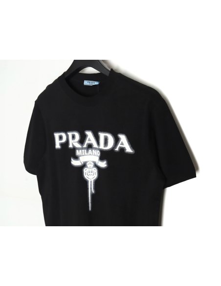 Prada chest monogram short-sleeved T-shirt TSK2,Prada