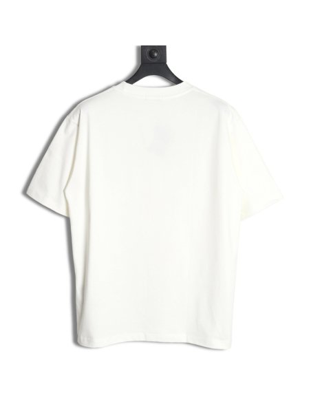 Prada Neckline Metal Triangle Logo Short Sleeve T-Shirt,Prada