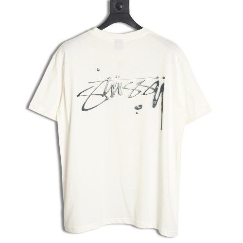 Stussy mercury print short-sleeved T-shirt,Stussy