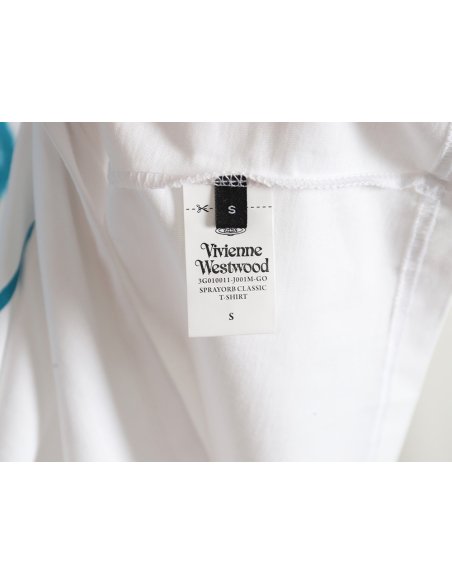 Vivienne Westwood 24SS inkjet Saturn logo short-sleeved T-shirt,Vivienne Westwood