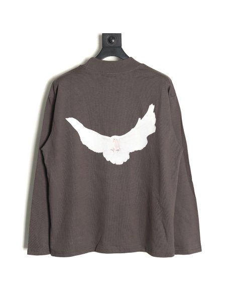 Yeezy   Gap   Balenciaga joint peace dove theme long-sleeved T-shirt TSK1,Balenciaga
