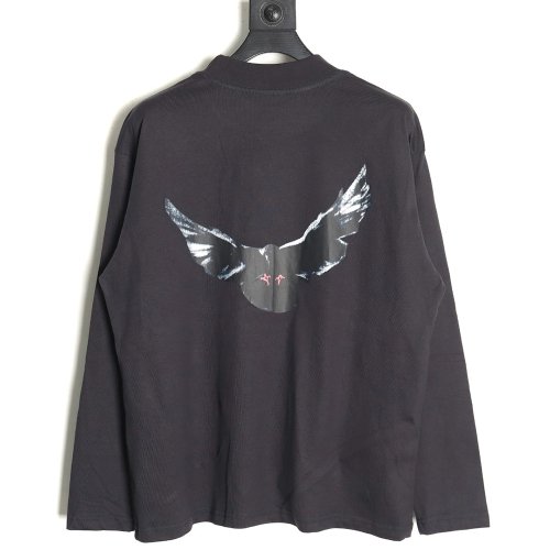 Yeezy   Gap   Balenciaga joint peace dove theme long-sleeved T-shirt TSK2,Balenciaga