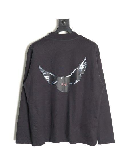 Yeezy   Gap   Balenciaga joint peace dove theme long-sleeved T-shirt TSK2,Balenciaga