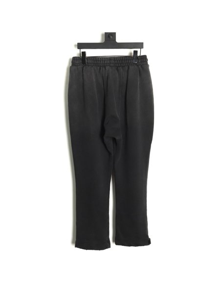 Askyurself heavy knife cut damaged hem washed distressed trousers S-XL,ASKYURSELF