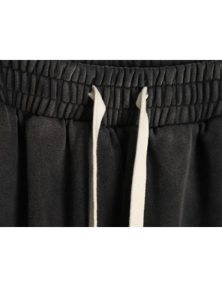 Askyurself heavy knife cut damaged hem washed distressed trousers S-XL,ASKYURSELF