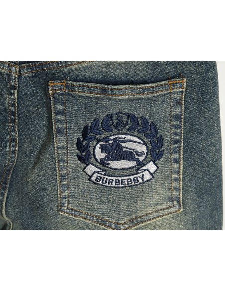 Burberry wheat ear war horse jeans,Burberry