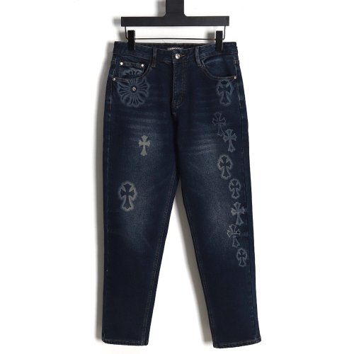 Chrome Heart 23Fw multi-cross denim trousers,Chrome Hearts