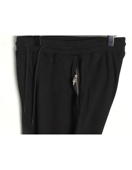 Chrome Heart leather cross logo trousers,Chrome Hearts
