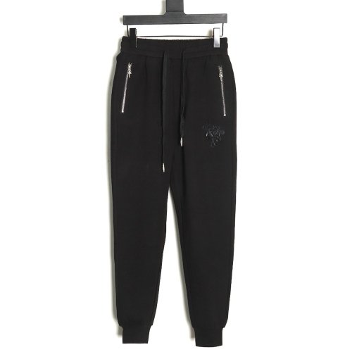 Chrome Hearts Leather Cross Logo Trousers,Chrome Hearts