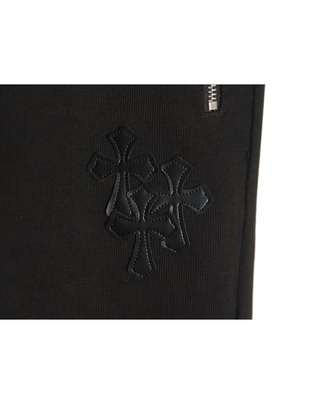 Chrome Hearts Leather Cross Logo Trousers,Chrome Hearts