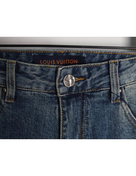 Louis Vuitton graffiti back pocket jeans,Louis Vuitton