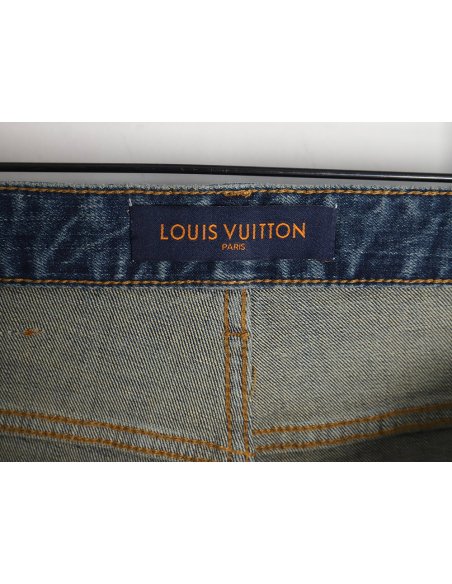 Louis Vuitton graffiti back pocket jeans,Louis Vuitton
