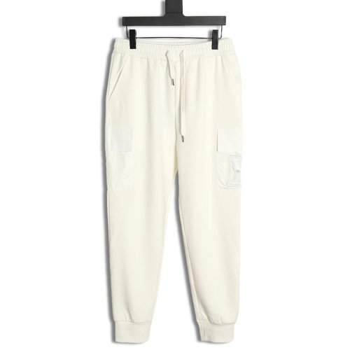 Louis Vuitton pocket embroidered logo cotton cargo trousers,Louis Vuitton