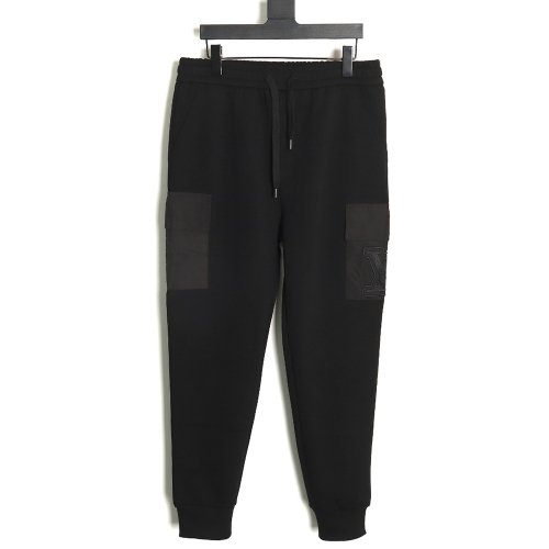 Louis Vuitton pocket embroidered logo cotton cargo trousers TSK2,Louis Vuitton