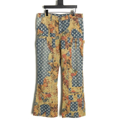 Louis Vuitton vintage rose denim trousers,Louis Vuitton