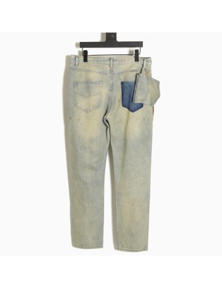 MARGIELA Distressed fanny pack jeans,Maison Margiela