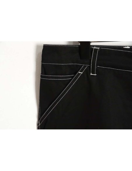 Prada PRD 23FW contrast topstitched stretch wide-leg trousers,Prada