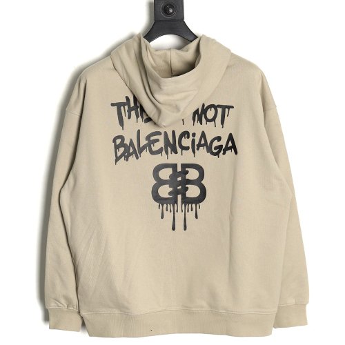 Balenciaga spoof graffiti letter logo print hooded sweatshirt,Balenciaga