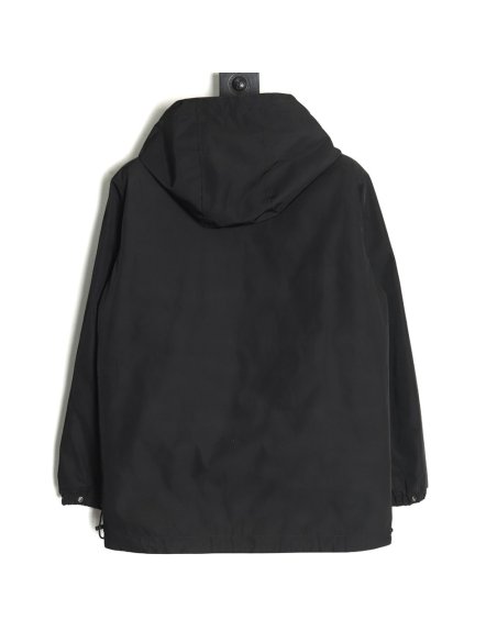 Burberry Check Reversible Button Hooded Jacket,Burberry